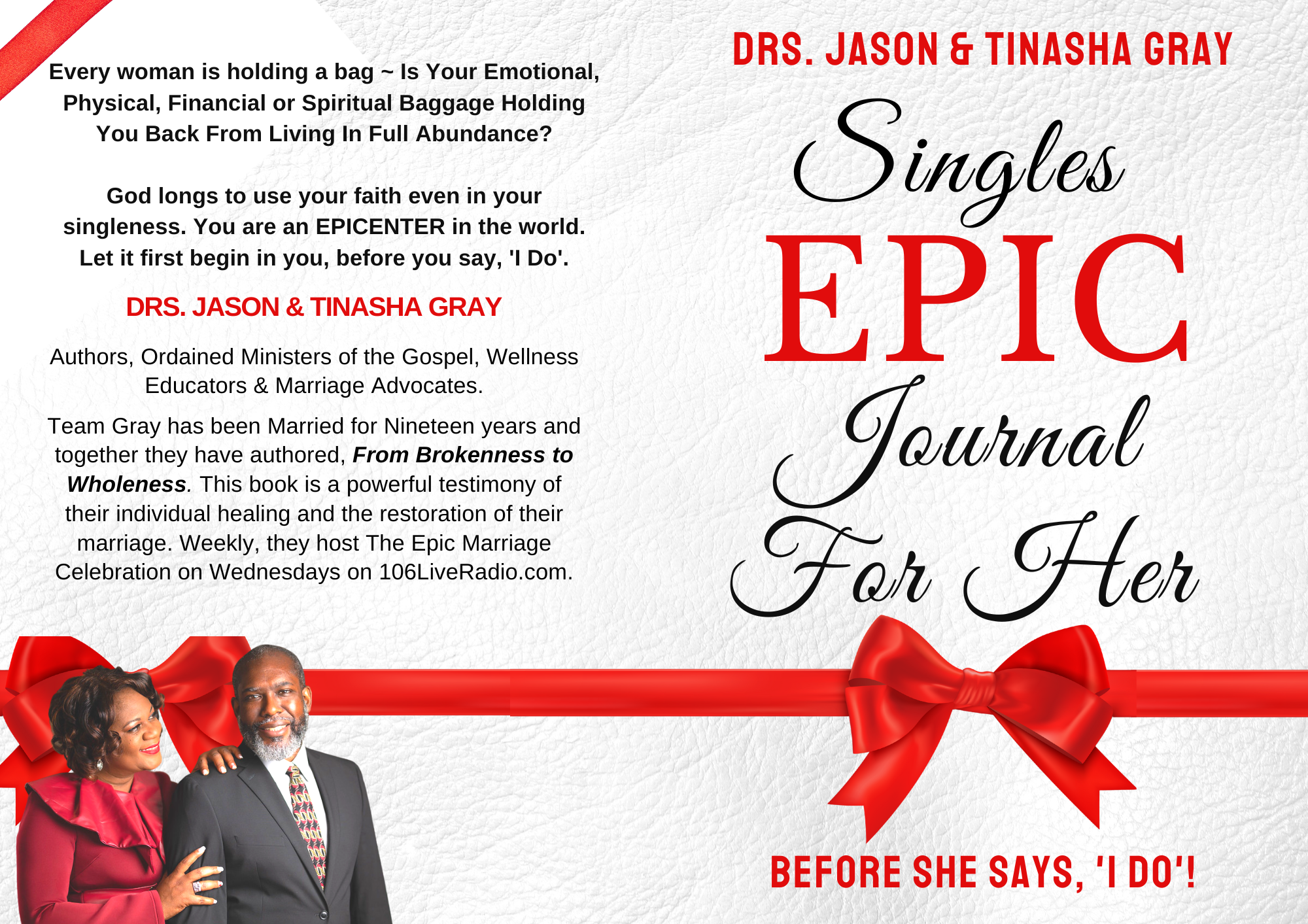 Singles EPIC Journal For Her: Before She Says, I Do!