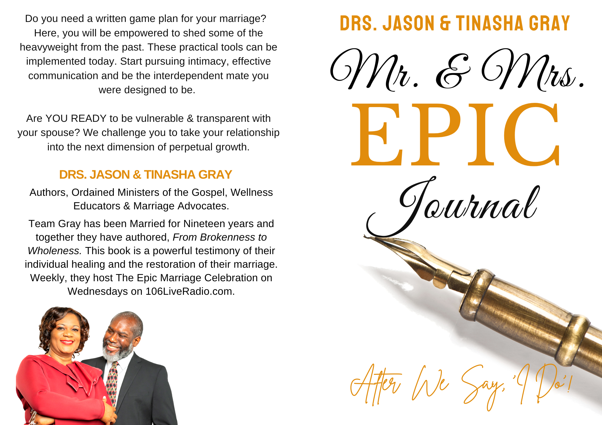 Mr. & Mrs. EPIC Journal: After We Say, I Do!